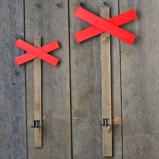 Väggljusstake med ledkryss